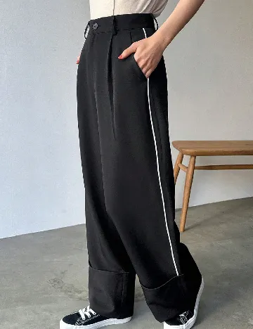 Pantaloni Friful, negru Negru