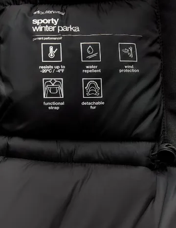 Geaca Zara, negru Negru