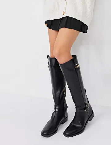 Cizme Stradivarius, negru Negru
