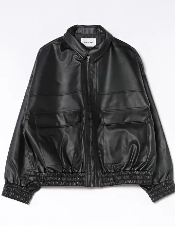 Jacheta Oversize nemne, negru Negru