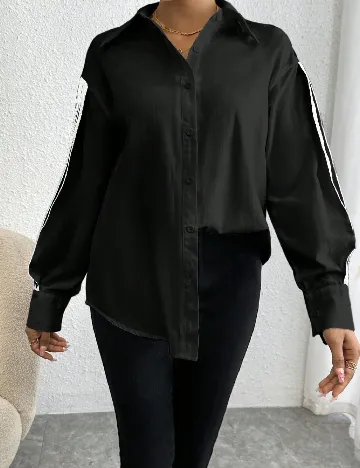 Camasa SHEIN, negru Negru
