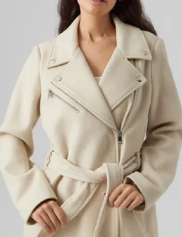 Palton Vero Moda, crem Crem
