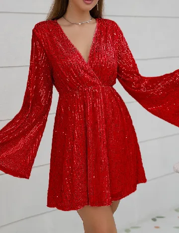Rochie scurta D&M, rosu Rosu