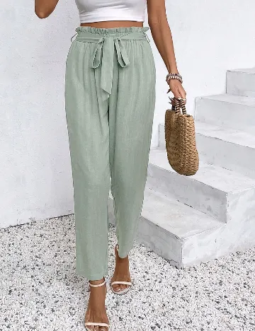 Pantaloni SHEIN, verde deschis Verde
