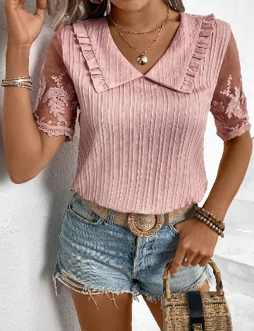 Bluza SHEIN, roz pudra Roz