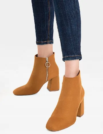 Botine Stradivarius, maro Maro