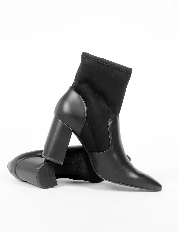 Botine Stradivarius, negru Negru