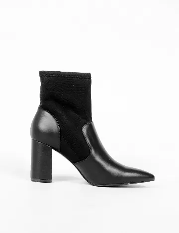 Botine Stradivarius, negru Negru