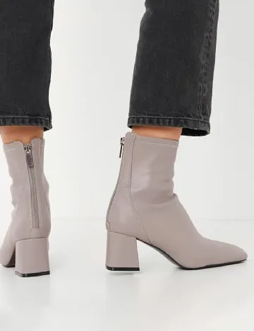 Botine Stradivarius, gri Gri