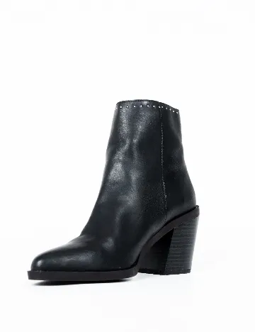 Botine Stradivarius, negru Negru