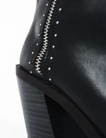 Botine Stradivarius, negru Negru