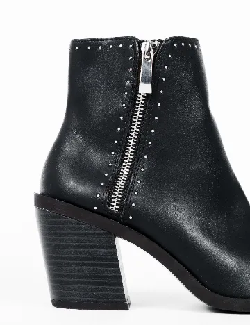 Botine Stradivarius, negru Negru