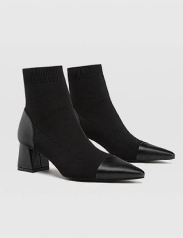 Botine Stradivarius, negru