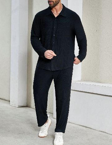 Compleu SHEIN Plus Size Men, negru