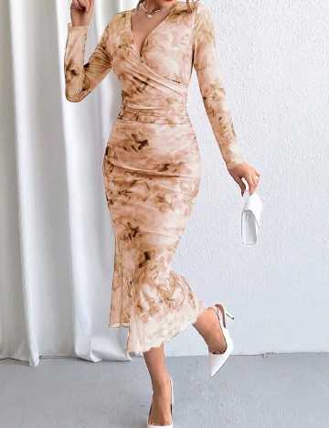 Rochie medie SHEIN, maro deschis