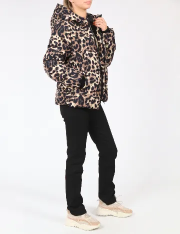 Geaca Pieces, animal print Animal print