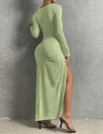 Rochie lunga SHEIN, verde deschis Verde