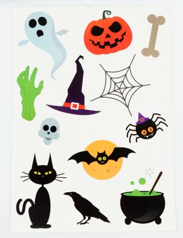 Set stickere Halloween W&O Products, mix culori