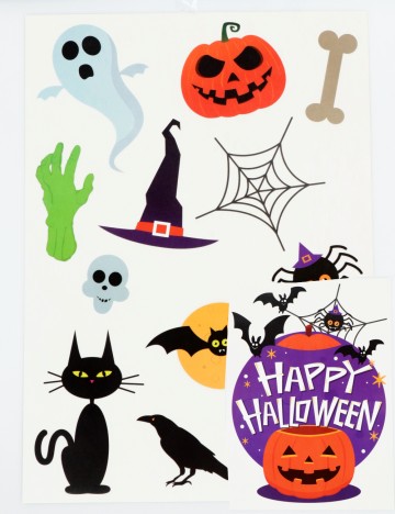 Set stickere Halloween W&O Products, mix culori