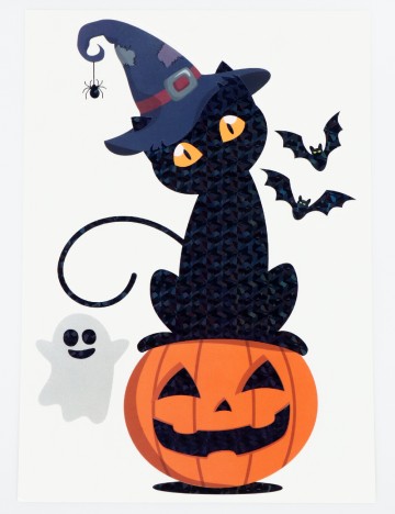 Set stickere Halloween W&O Products, mix culori