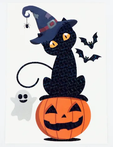 Set stickere Halloween W&O Products, mix culori Mix culori