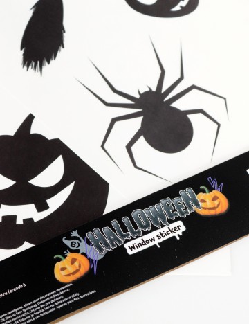 Set stickere autocolante Halloween W&O Products, negru