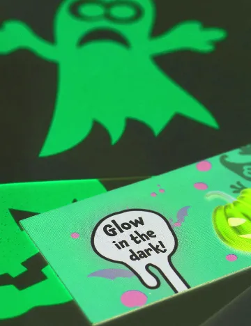 Set stickere autocolante Halloween W&O Products, verde neon Verde