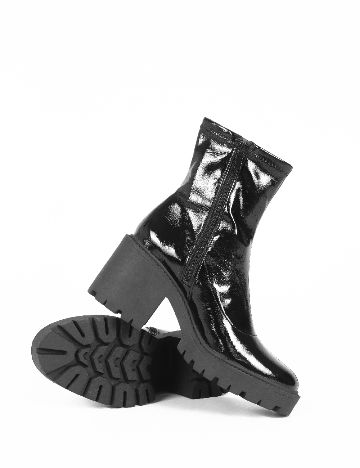 Botine Stradivarius, negru