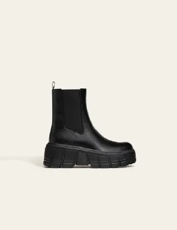 Botine Stradivarius, negru Negru
