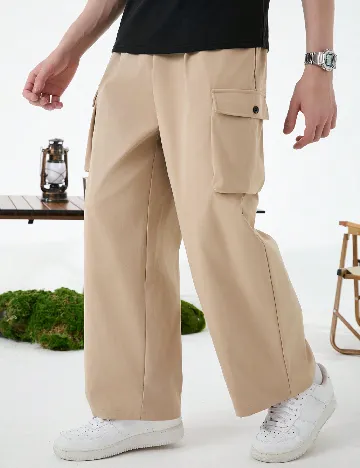 Pantaloni Shein Kids, crem Crem