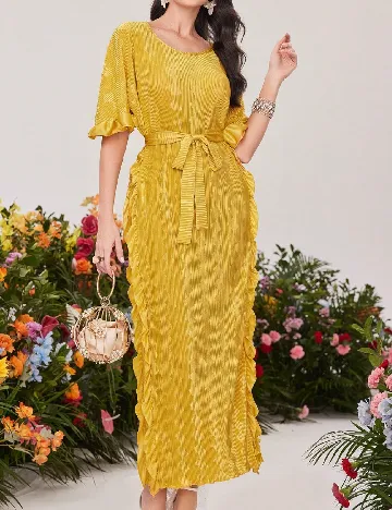 Rochie lunga SHEIN, galben Galben