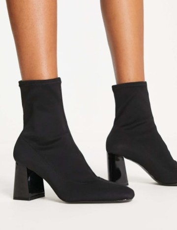 Botine Stradivarius, negru