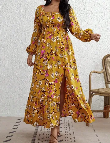 Rochie lunga SHEIN CURVE, galben Galben