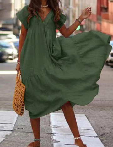 Rochie medie SHEIN, verde