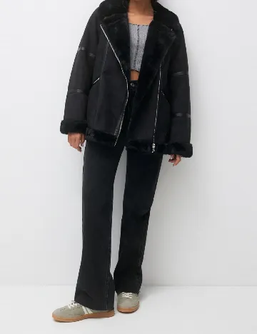 Jacheta Pull&Bear, negru Negru