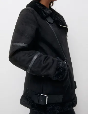 Jacheta Pull&Bear, negru Negru