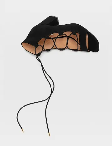 Sandale Stradivarius, negru Negru