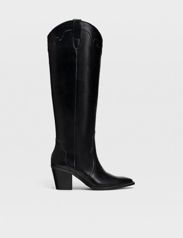 Cizme Stradivarius, negru