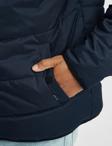 Geaca !Solid, bleumarin Albastru