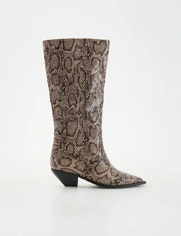 Cizme Reserved, imprimeu sarpe Animal print