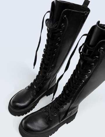 Cizme Stradivarius, negru