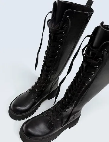 Cizme Stradivarius, negru Negru