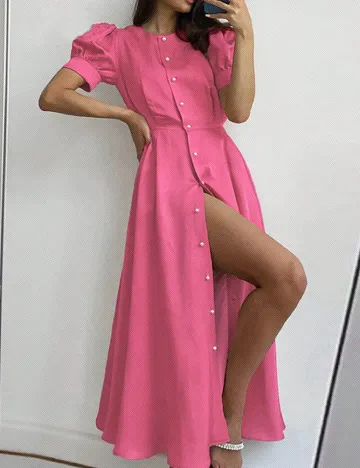 Rochie lunga SHEIN, roz Roz