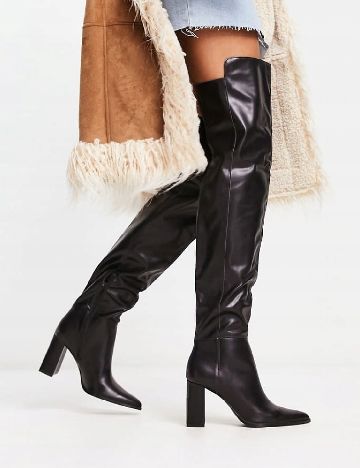 Cizme Stradivarius, negru