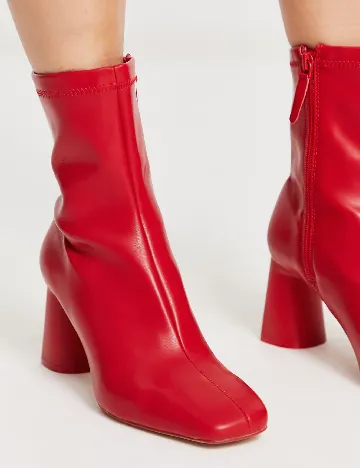 Botine Stradivarius, rosu Rosu