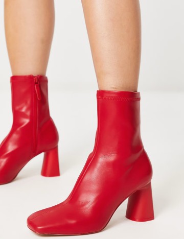 Botine Stradivarius, rosu