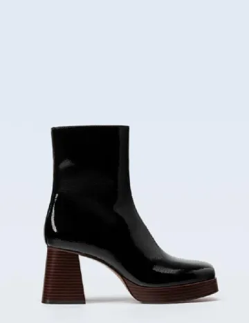Botine Stradivarius, negru Negru