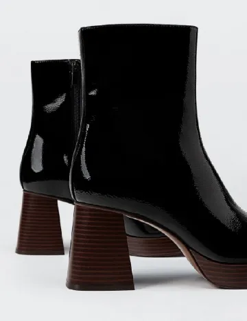 Botine Stradivarius, negru Negru