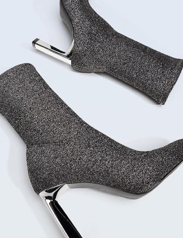 Botine Stradivarius, gri