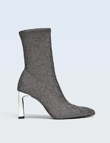 Botine Stradivarius, gri Gri